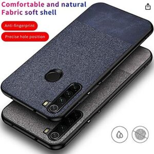 Forcell Xiaomi Redmi Note 8 / Note 8 2021 Shockproof Cloth Texture Θήκη Σκληρή - Red