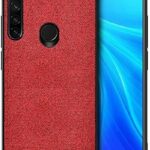 Forcell Xiaomi Redmi Note 8 / Note 8 2021 Shockproof Cloth Texture Θήκη Σκληρή - Red
