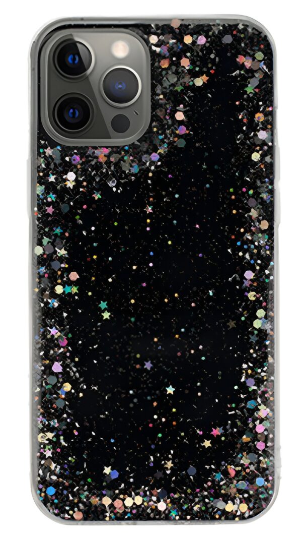 Forcell iPhone 11 Pro Brilliant Clear Θήκη Σιλικόνης - Black