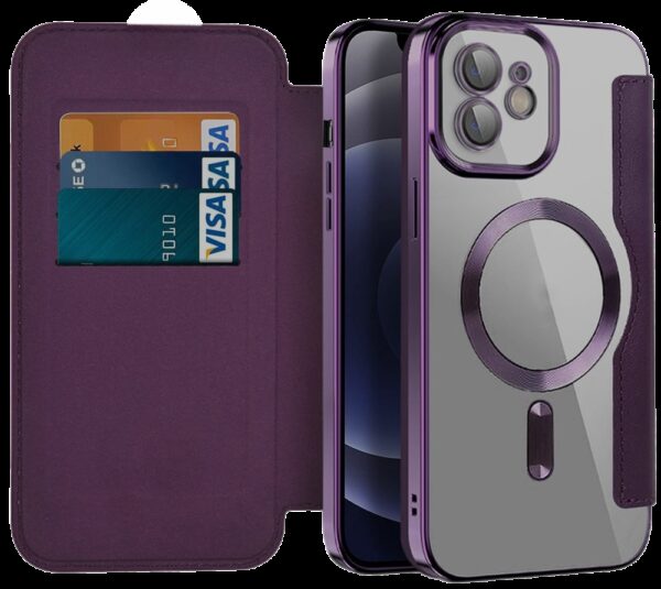 Tel1 iPhone 13 SmartMag Θήκη Βιβλίο - Dark Purple Tel1 iPhone 13 SmartMag Θήκη Βιβλίο - Dark Purple