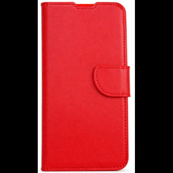 Tel1 Xiaomi Redmi 9A / 9AT Magnetic Closure Θήκη Βιβλίο - Red