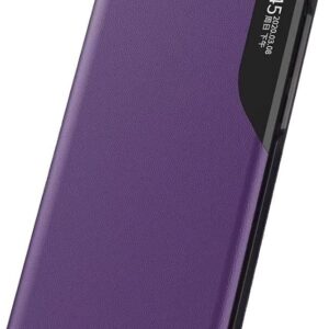 Tel1 Samsung Galaxy S21 Plus 5G Side Display Θήκη Βιβλίο - Purple