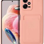 Forcell Xiaomi Redmi Note 12 Pro 5G / Xiaomi Poco X5 Pro 5G Card Back Cover Θήκη Σιλικόνης - Coral