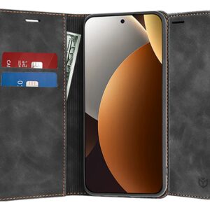 Techsuit Xiaomi Redmi Note 15 Pro Plus 5G Confy Cover Θήκη Βιβλίο - Black