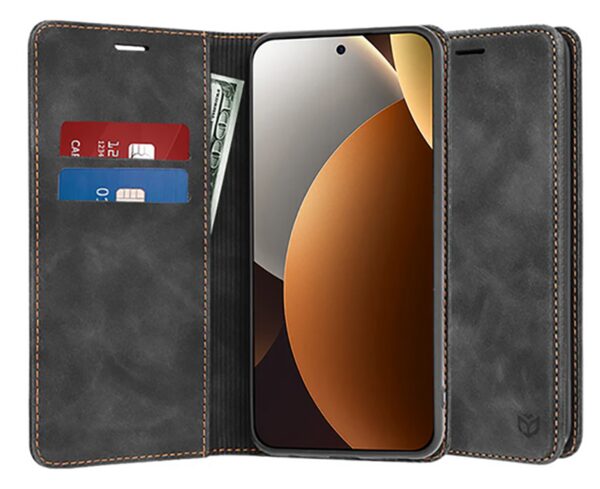 Techsuit Xiaomi Redmi Note 15 Pro Plus 5G Confy Cover Θήκη Βιβλίο - Black Techsuit Xiaomi Redmi Note 15 Pro Plus 5G Confy Cover Θήκη Βιβλίο - Black