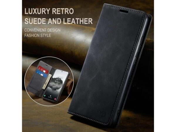 Techsuit Xiaomi Redmi Note 15 Pro 5G Confy Cover Θήκη Βιβλίο - Black