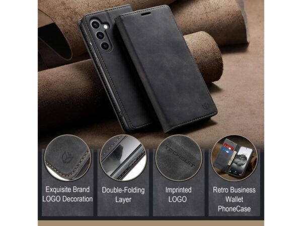 Techsuit Xiaomi Redmi Note 15 Pro 5G Confy Cover Θήκη Βιβλίο - Black