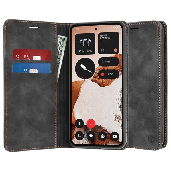 Techsuit Xiaomi Redmi Note 15 Pro 5G Confy Cover Θήκη Βιβλίο - Black