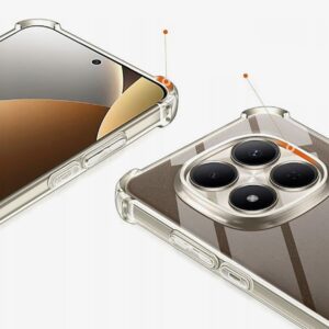 Techsuit Xiaomi Redmi Note 15 Pro Plus 5G / Poco M8 Pro 5G Shockproof Clear Θήκη Σιλικόνης - Διάφανη