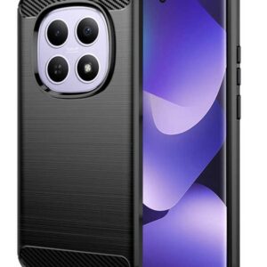 Techsuit Xiaomi Redmi Note 15 4G / 5G / Poco M8 5G Carbon Θήκη Σιλικόνης - Black