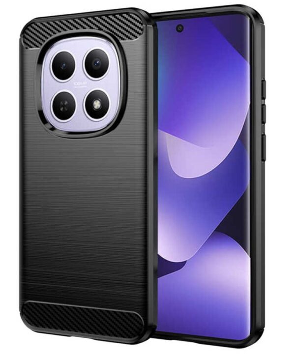 Techsuit Xiaomi Redmi Note 15 4G / 5G / Poco M8 5G Carbon Θήκη Σιλικόνης - Black