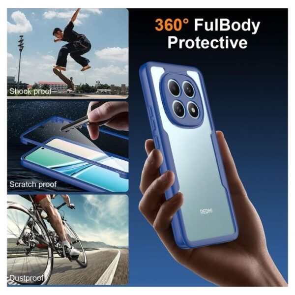 Techsuit Xiaomi Redmi Note 15 4G / 5G / Poco M8 Colorverse 360 Θήκη Σκληρή - Blue