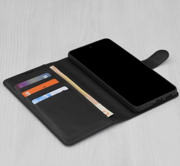 Techsuit Xiaomi Redmi Note 15 4G / 5G / Poco M8 Leather Folio Θήκη Βιβλίo - Black
