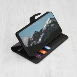 Techsuit Xiaomi Redmi Note 15 4G / 5G / Poco M8 Leather Folio Θήκη Βιβλίo - Black