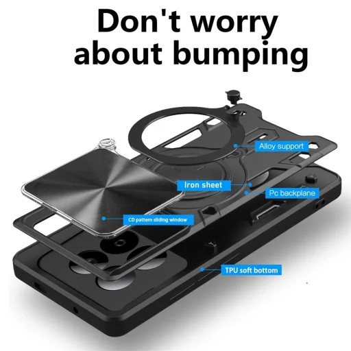 Techsuit Xiaomi Redmi Note 15 4G / 5G CamGuard Pro Θήκη Σκληρή - Blue