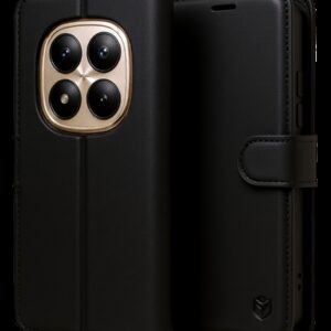 Techsuit Xiaomi Redmi Note 15 Pro Plus 5G / Poco M8 Pro Leather Folio Θήκη Βιβλίo - Black