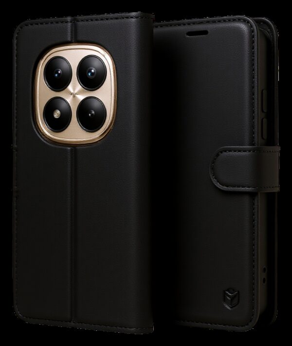 Techsuit Xiaomi Redmi Note 15 Pro Plus 5G / Poco M8 Pro Leather Folio Θήκη Βιβλίo - Black Techsuit Xiaomi Redmi Note 15 Pro Plus 5G / Poco M8 Pro Leather Folio Θήκη Βιβλίo - Black