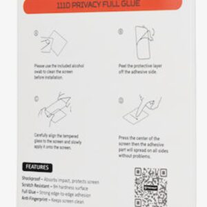 Xiaomi Redmi Note 15 Pro 5G Προστασία Οθόνης Φιμέ Techsuit 111D Privacy Full Face Tempered Glass