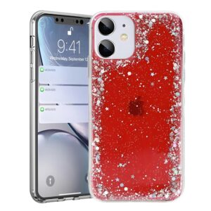 Forcell Xiaomi Redmi Note 9S / 9 Pro / 9 Pro Max Real Brilliant Clear Θήκη Σιλικόνης - Red