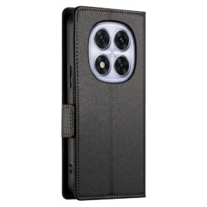 Xiaomi Redmi Note 15 Pro 4G Side Buckle Magnetic Frosted Leather Δερμάτινη Θήκη - Black