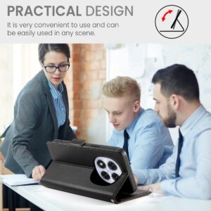 Xiaomi Redmi Note 15 Pro 4G Side Buckle Magnetic Frosted Leather Δερμάτινη Θήκη - Black