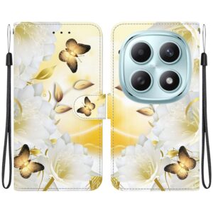 Xiaomi Redmi Note 15 4G / 5G/ Poco M8 5G Crystal Texture Colored Leather Butterfly Drawing-Θήκη Βιβλίο