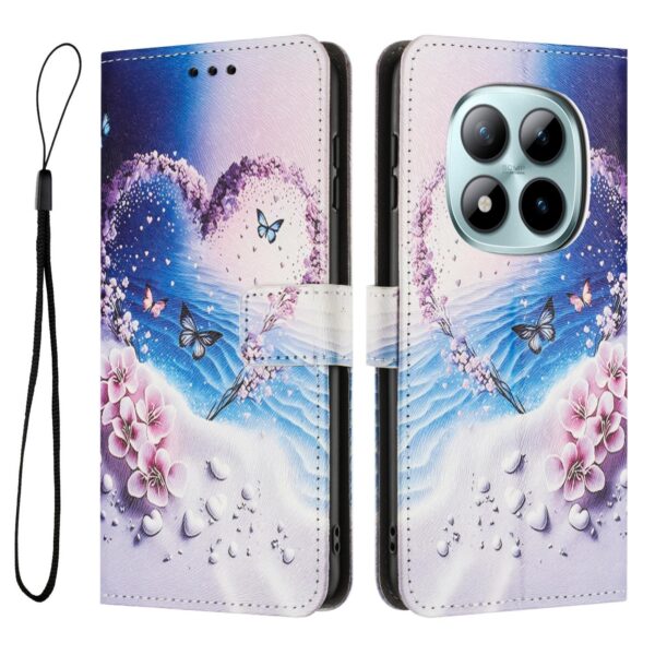 Xiaomi Redmi Note 15 Pro 4G Color Pattern Leather Love Butterfly Drawing-Θήκη Βιβλίο