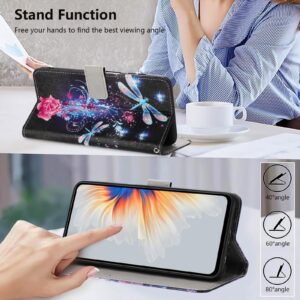 Xiaomi Redmi Note 15 5G / 4G Color Pattern Leather Dragonfly Drawing-Θήκη Βιβλίο