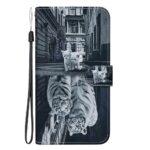 Xiaomi Redmi Note 15 Pro 5G Crystal Texture Colored Leather Cat Tiger Reflection Drawing-Θήκη Βιβλίο