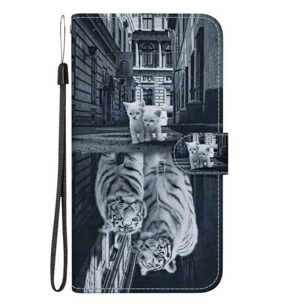 Xiaomi Redmi Note 15 Pro 5G Crystal Texture Colored Leather Cat Tiger Reflection Drawing-Θήκη Βιβλίο Xiaomi Redmi Note 15 Pro 5G Crystal Texture Colored Leather Cat Tiger Reflection Drawing-Θήκη Βιβλίο