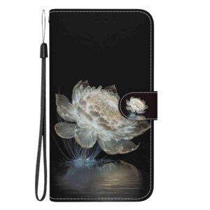 Xiaomi Redmi Note 15 4G / 5G/ Poco M8 5G Crystal Texture Colored Leather Crystal Peony Drawing-Θήκη Βιβλίο