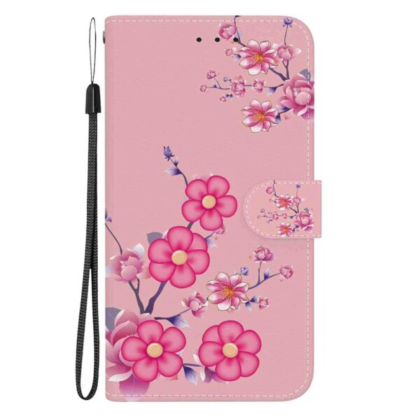 Xiaomi Redmi Note 15 Pro 5G Crystal Texture Colored Leather Cherry Blossoms Drawing-Θήκη Βιβλίο