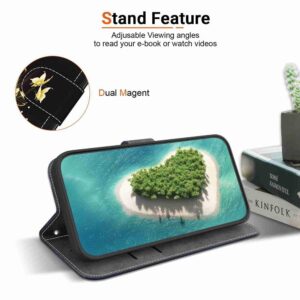 Xiaomi Redmi Note 15 4G /5G/ Poco M8 5G Crystal Texture Colored Leather Gold Butterfly Rose Drawing-Θήκη Βιβλίο