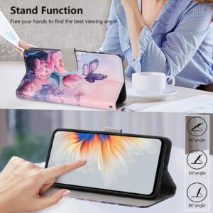 Xiaomi Redmi Note 15 Pro+ 5G Color Pattern Leather Pink Butterfly Drawing-Θήκη Βιβλίο