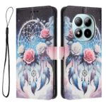 Xiaomi Redmi Note 15 Pro+ 5G Color Pattern Leather Flower Wind Chime Drawing-Θήκη Βιβλίο