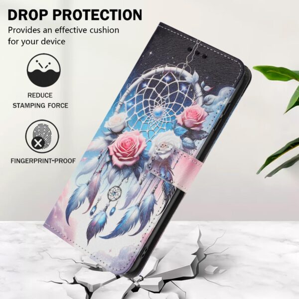 Xiaomi Redmi Note 15 Pro+ 5G Color Pattern Leather Flower Wind Chime Drawing-Θήκη Βιβλίο