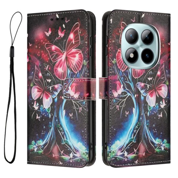 Xiaomi Redmi Note 15 Pro+ 5G Color Pattern Leather Butterfly Tree Drawing-Θήκη Βιβλίο Xiaomi Redmi Note 15 Pro+ 5G Color Pattern Leather Butterfly Tree Drawing-Θήκη Βιβλίο