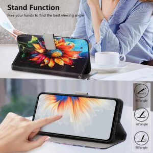 Xiaomi Redmi Note 15 Pro+ 5G Color Pattern Leather Sunflower Drawing-Θήκη Βιβλίο