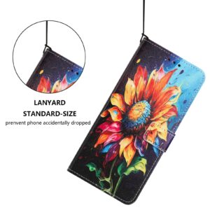 Xiaomi Redmi Note 15 Pro+ 5G Color Pattern Leather Sunflower Drawing-Θήκη Βιβλίο