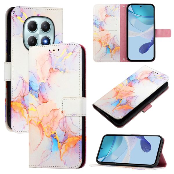 Xiaomi Redmi Note 15 4G / 5G PT003 Marble Pattern Flip Leather Galaxy Marble White -Θήκη Βιβλίο