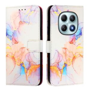 Xiaomi Redmi Note 15 4G / 5G PT003 Marble Pattern Flip Leather Galaxy Marble White -Θήκη Βιβλίο