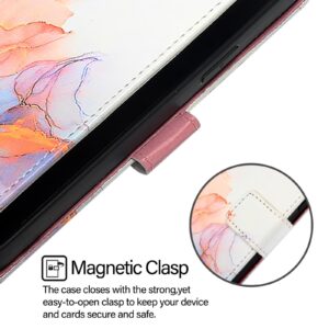 Xiaomi Redmi Note 15 4G / 5G PT003 Marble Pattern Flip Leather Galaxy Marble White -Θήκη Βιβλίο