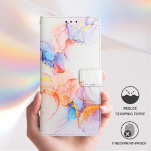 Xiaomi Redmi Note 15 4G / 5G PT003 Marble Pattern Flip Leather Galaxy Marble White -Θήκη Βιβλίο