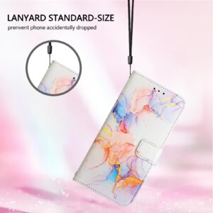 Xiaomi Redmi Note 15 4G / 5G PT003 Marble Pattern Flip Leather Galaxy Marble White -Θήκη Βιβλίο