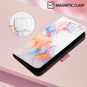 Xiaomi Redmi Note 15 4G / 5G PT003 Marble Pattern Flip Leather Galaxy Marble White -Θήκη Βιβλίο