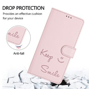 Xiaomi Redmi Note 15 Pro 5G Smile Embossing RFID Leather Pink-Θήκη Βιβλίο
