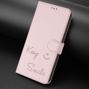 Xiaomi Redmi Note 15 Pro 5G Smile Embossing RFID Leather Pink-Θήκη Βιβλίο
