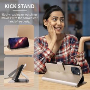 Xiaomi Redmi Note 15 Pro 4G Embossed Butterfly Flowers Leather Gold-Θήκη Βιβλίο