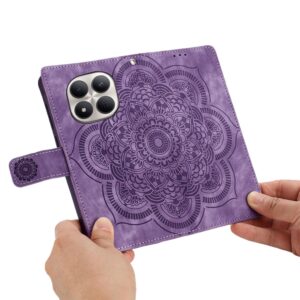 Xiaomi Redmi Note 15 Pro+ 5G Mandala Embossed Retro Frosted Leather Purple-Θήκη Βιβλίο