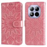 Xiaomi Redmi Note 15 Pro 4G Embossed Sunflower Leather Rose Gold-Θήκη Βιβλίο